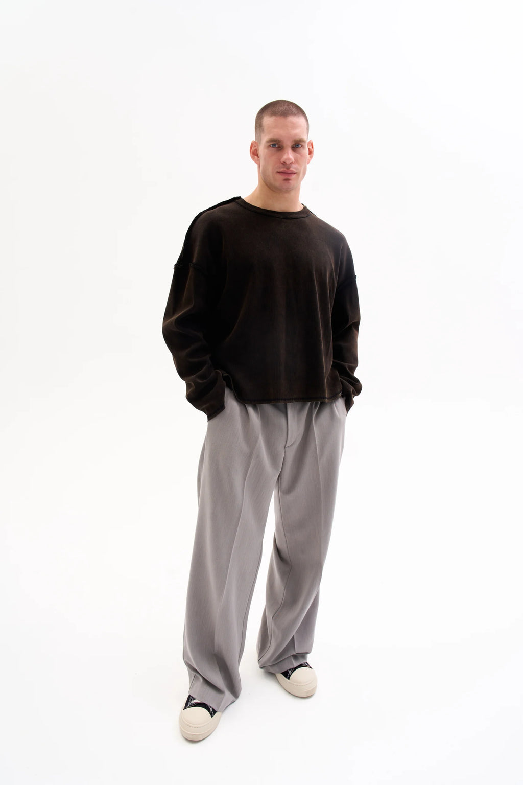 REVERSIBLE RIB KNIT 450g - FADED BROWN image 8