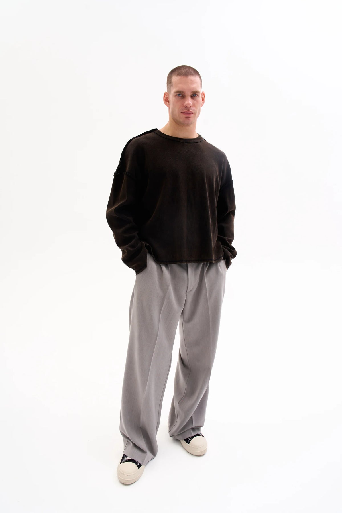 REVERSIBLE RIB KNIT 450g - FADED BROWN image 8