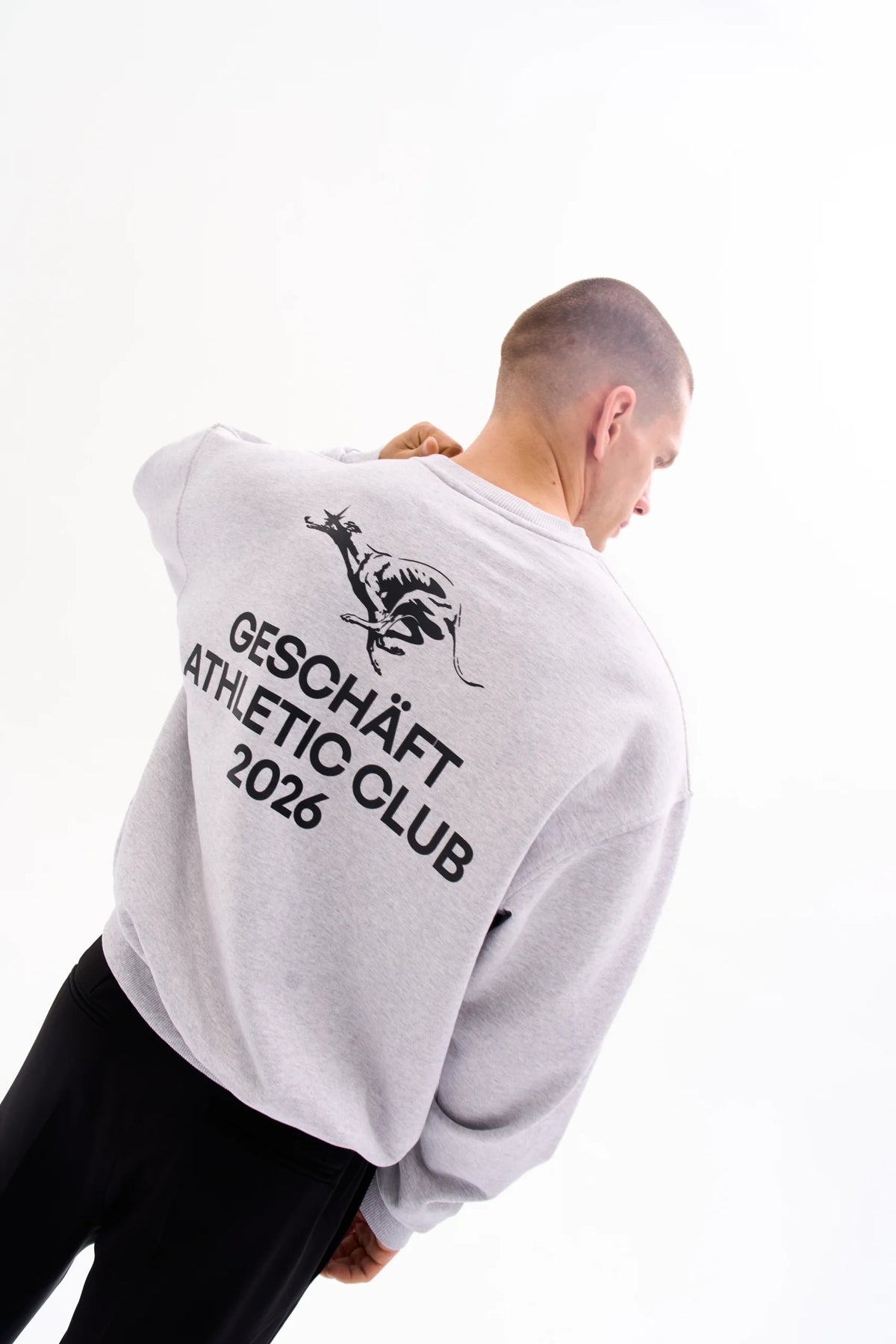 ATHLETIC CLUB CREWNECK 470g - HEATHER GREY image 5