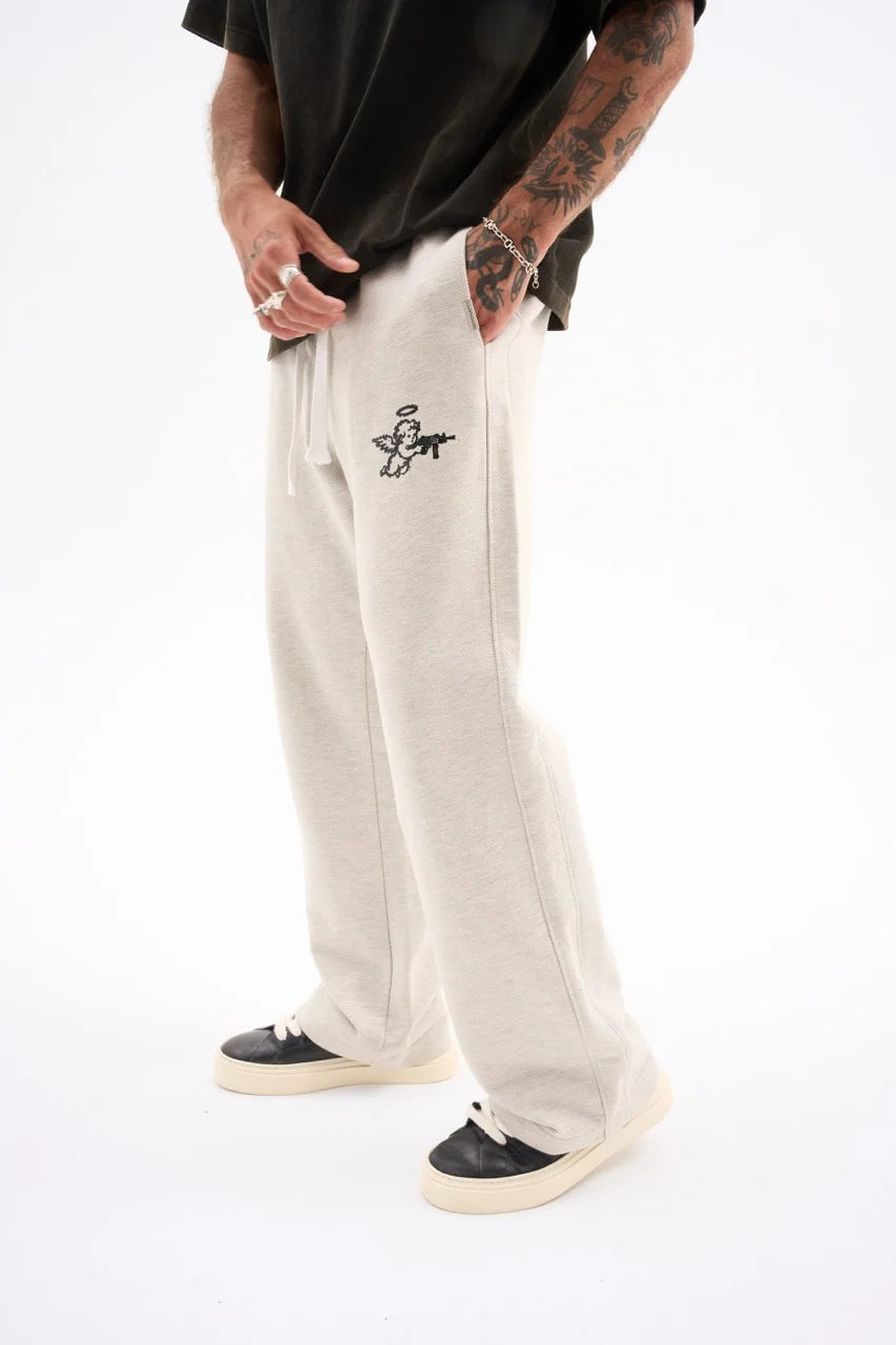 ANGEL DIAGONAL SWEATPANTS 380G / ASH GREY image 6