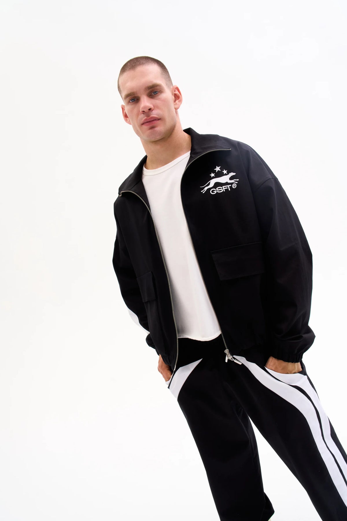 ATHLETIC CLUB TRACK JACKET - BLACK image 9