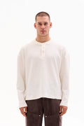WAFFLE HENLEY 210g - ECRU image 0