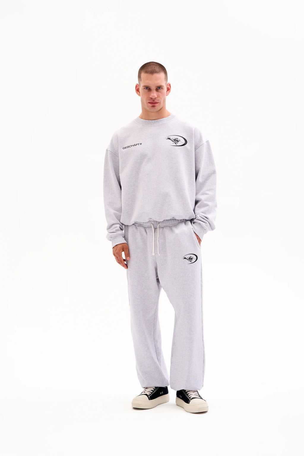 ATHLETIC CLUB SWEATPANTS 470g - HEATHER GREY image 3