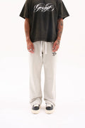 ANGEL DIAGONAL SWEATPANTS 380G / ASH GREY image 0