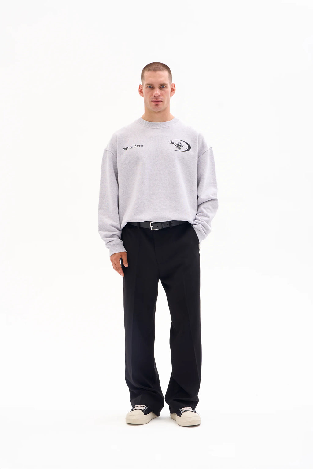 ATHLETIC CLUB CREWNECK 470g - HEATHER GREY image 3