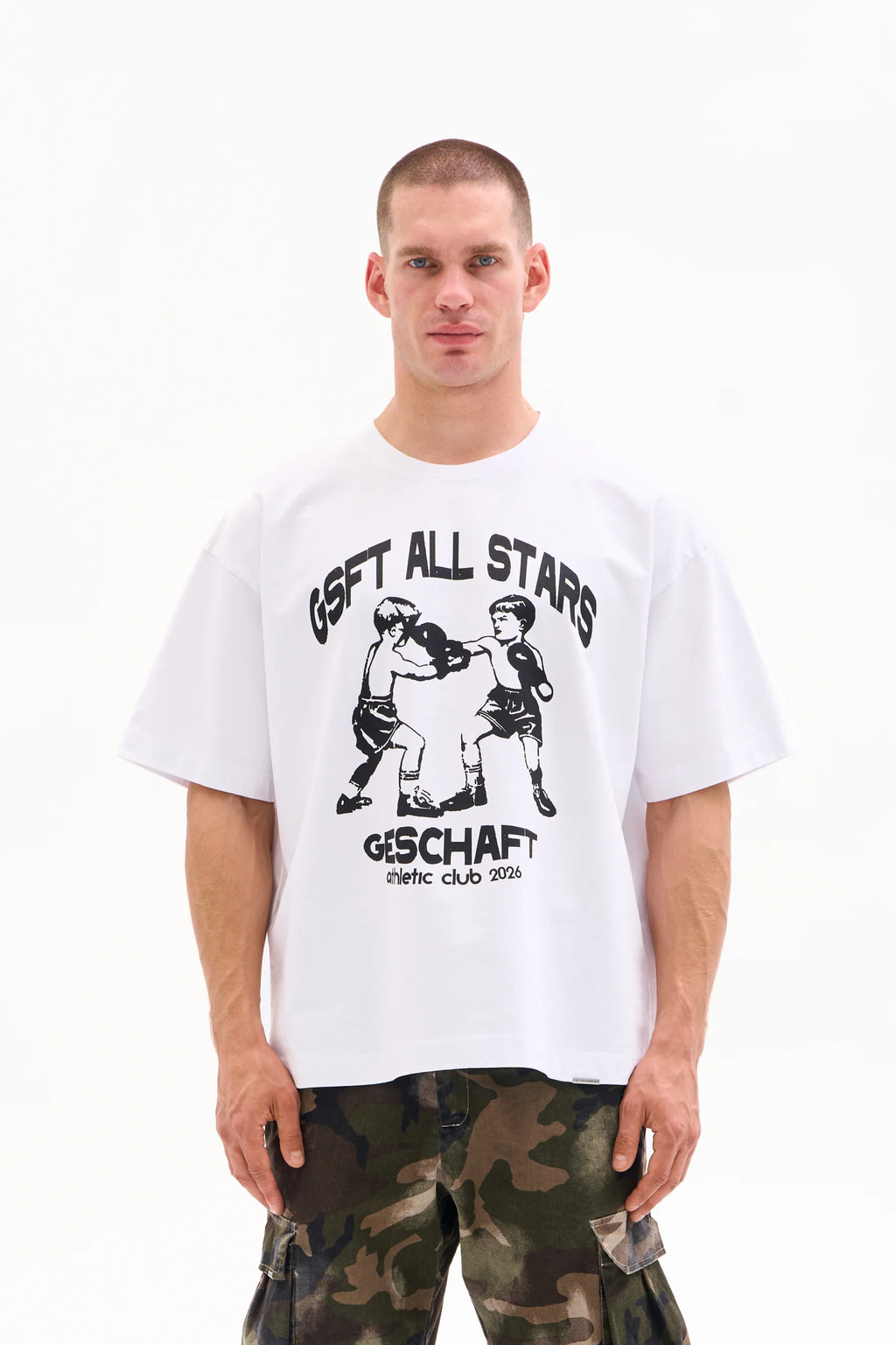 ATHLETIC CLUB TEE 300g - ALL STARS BOXING · WHITE image 0