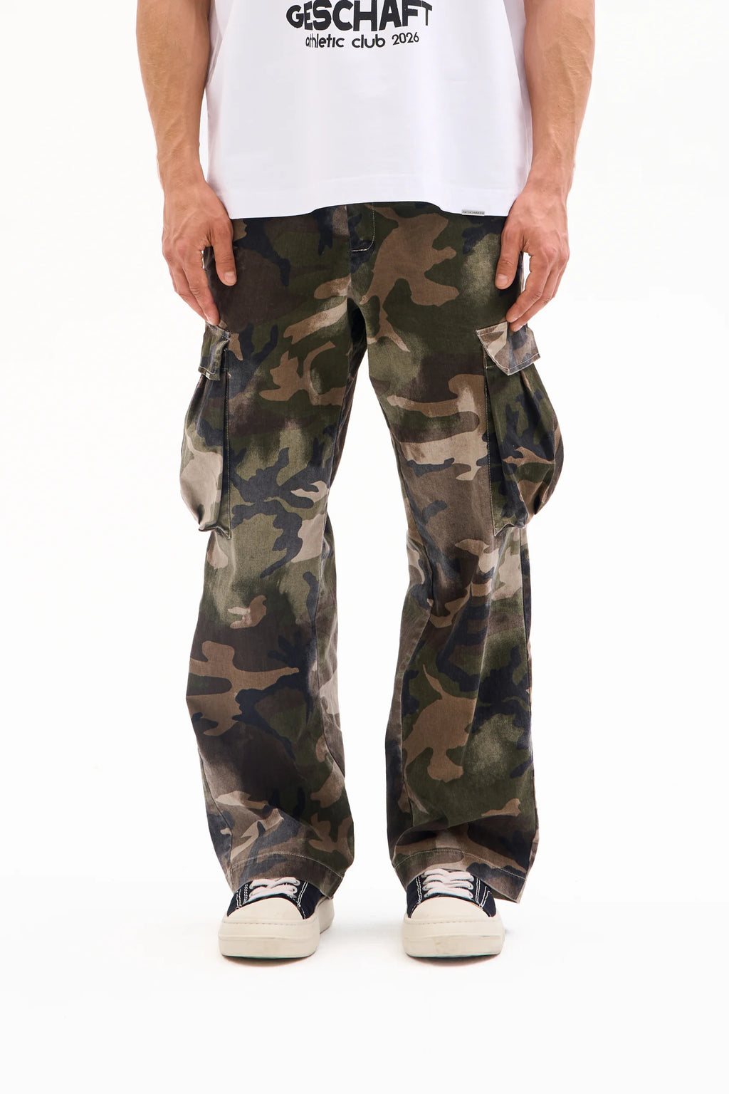 CARGO PANTS - WASHED CAMO image 5