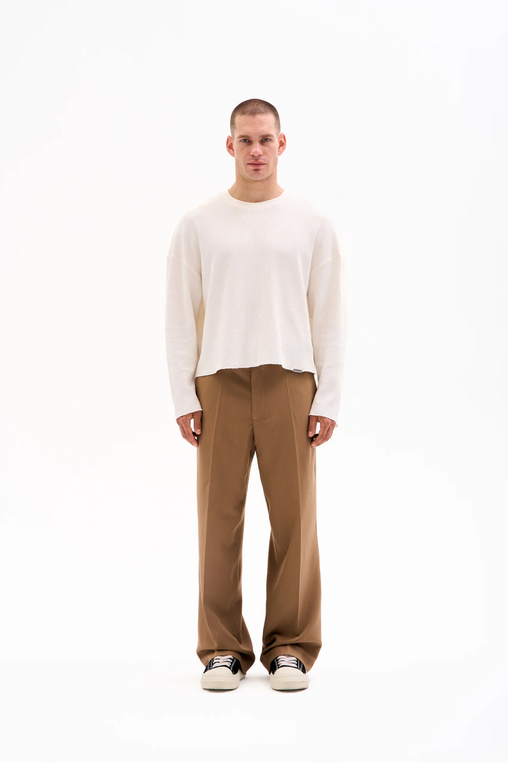 PRESSED TROUSERS - RELAXED · CAMEL image 1