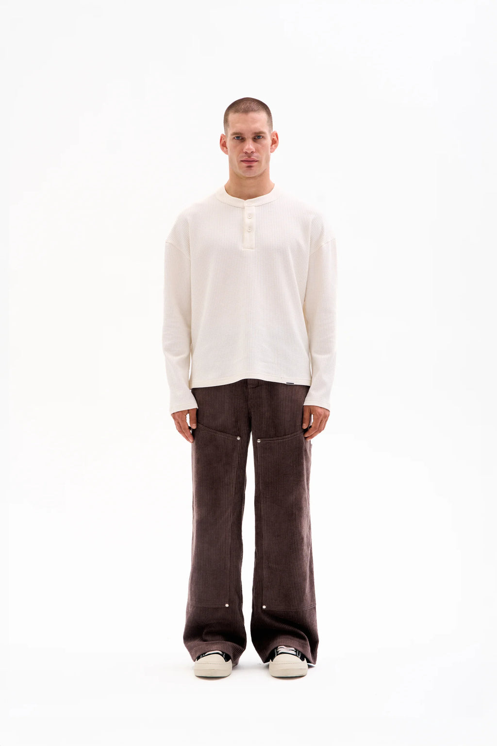 CORD PANTS - PANELLED image 1