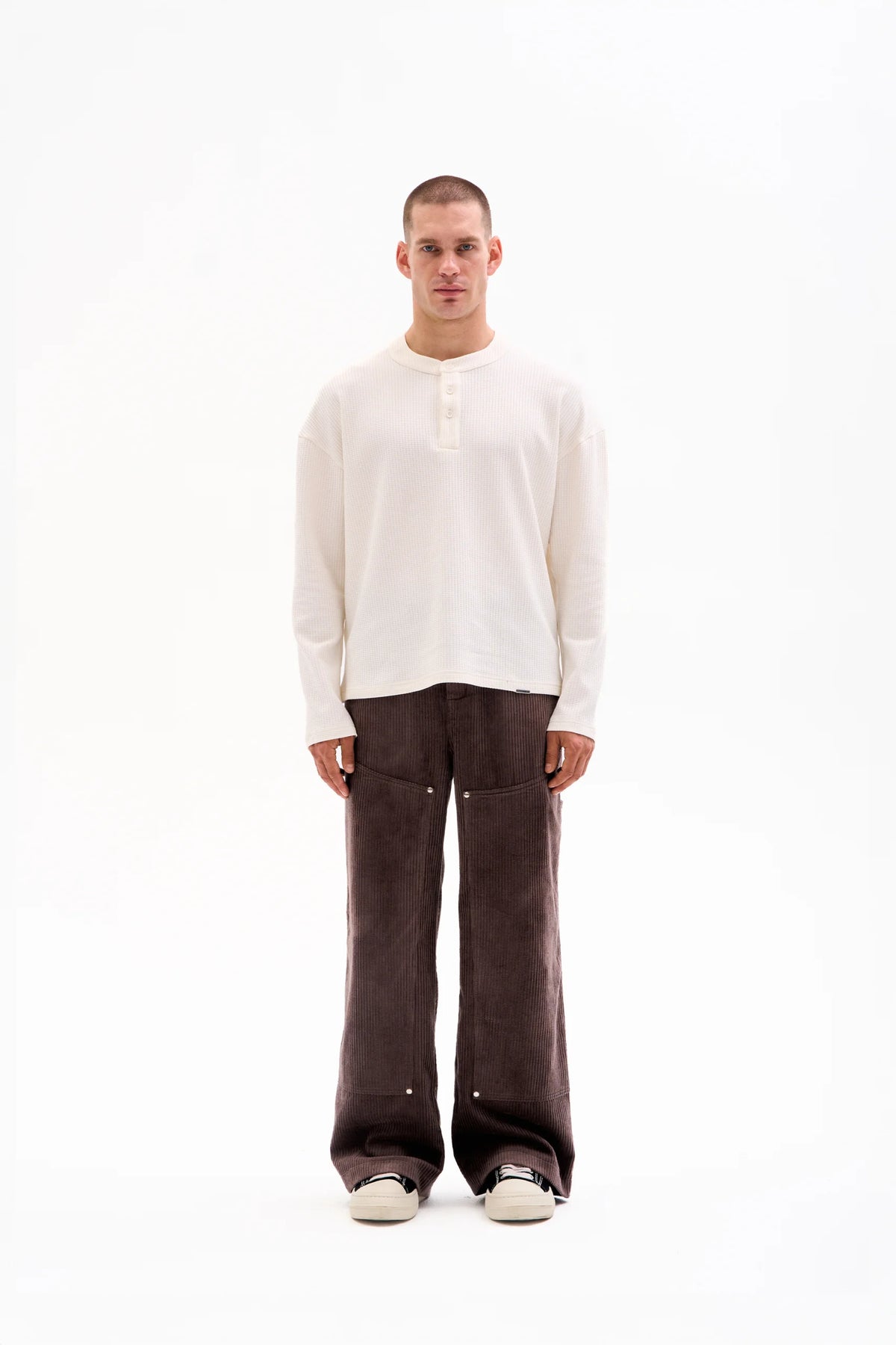 CORD PANTS - PANELLED image 1