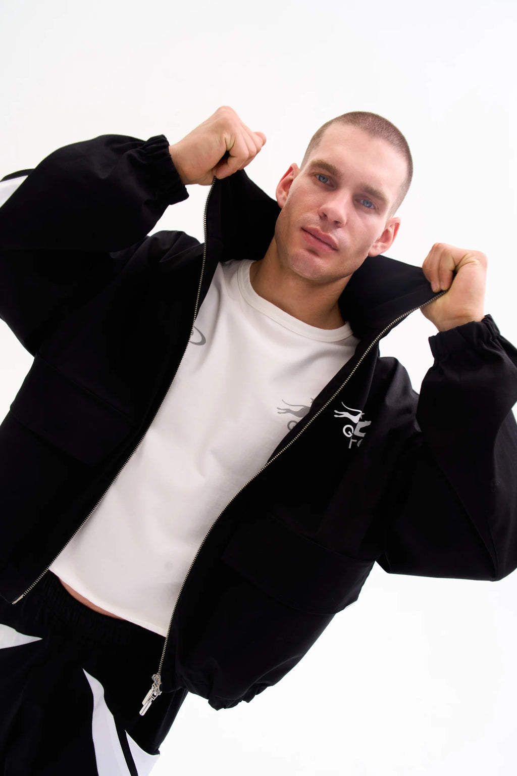 ATHLETIC CLUB TRACK JACKET - BLACK image 6