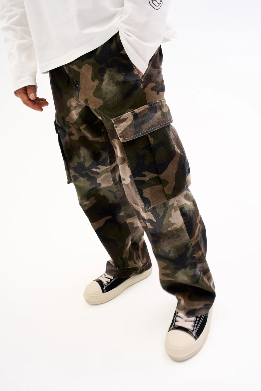 CARGO PANTS - WASHED CAMO image 8