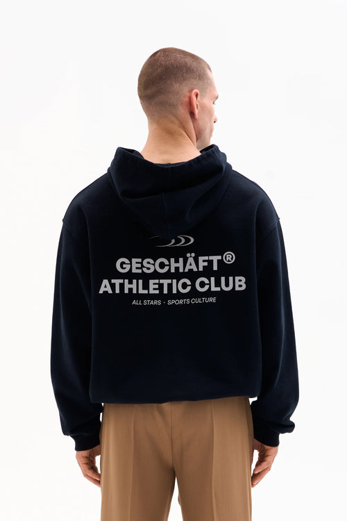 ATHLETIC CLUB HOODIE 470g - WASHED BLACK image 1