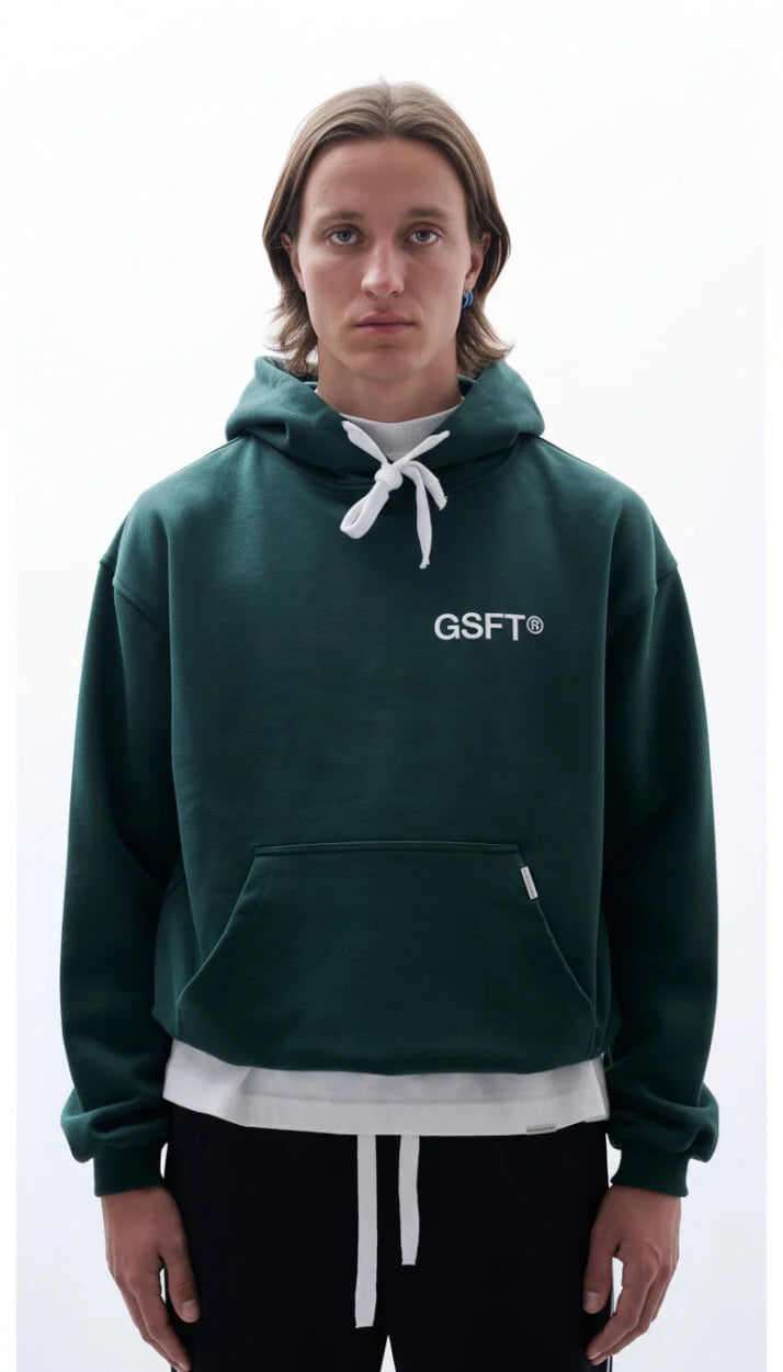 Team Hoodie Verde – 470g/m2 image 1