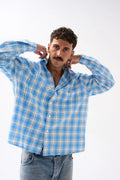WORKWEAR OVERSHIRT / SKY BLUE CHECK image 0
