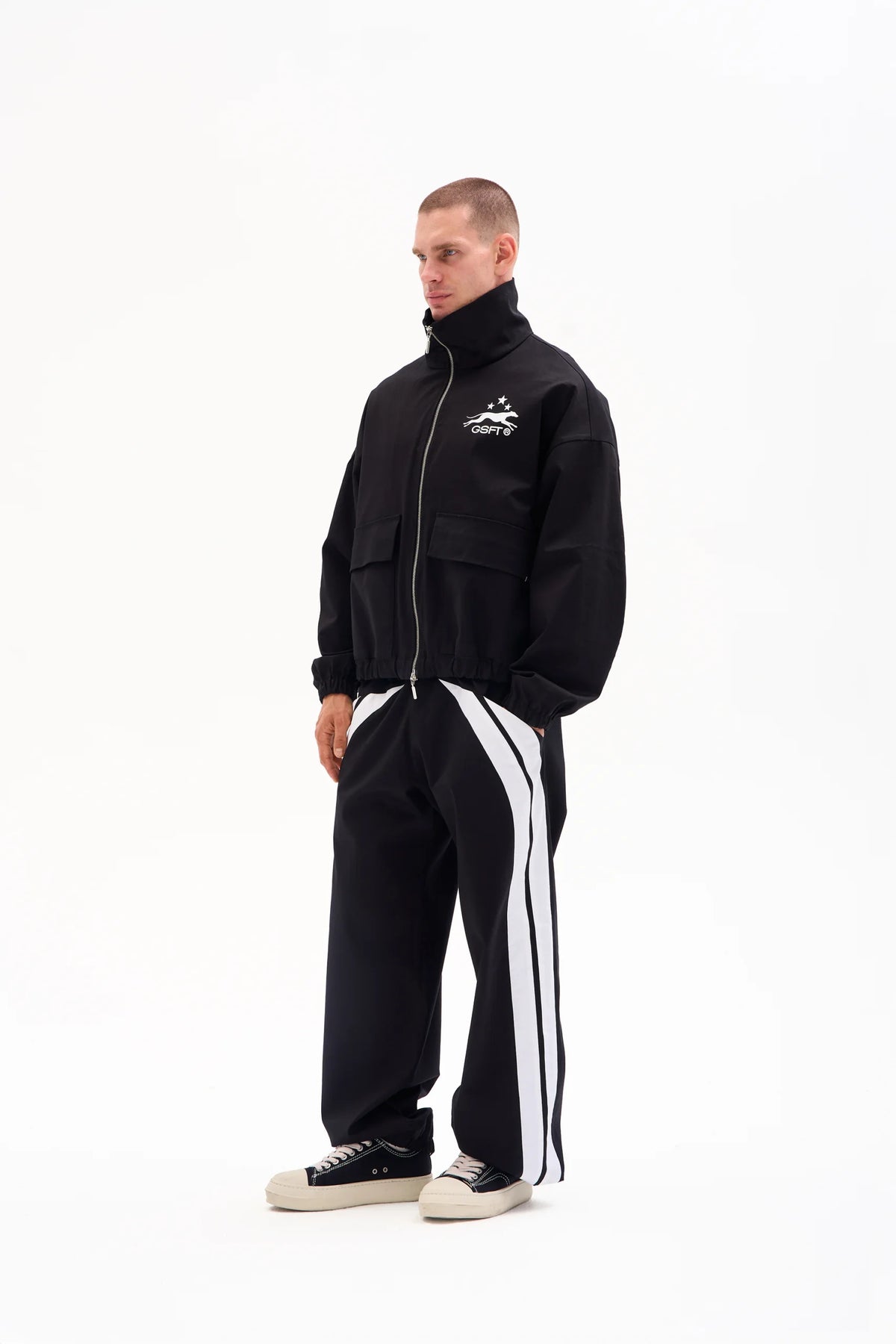 ATHLETIC CLUB TRACK PANTS - BLACK image 4