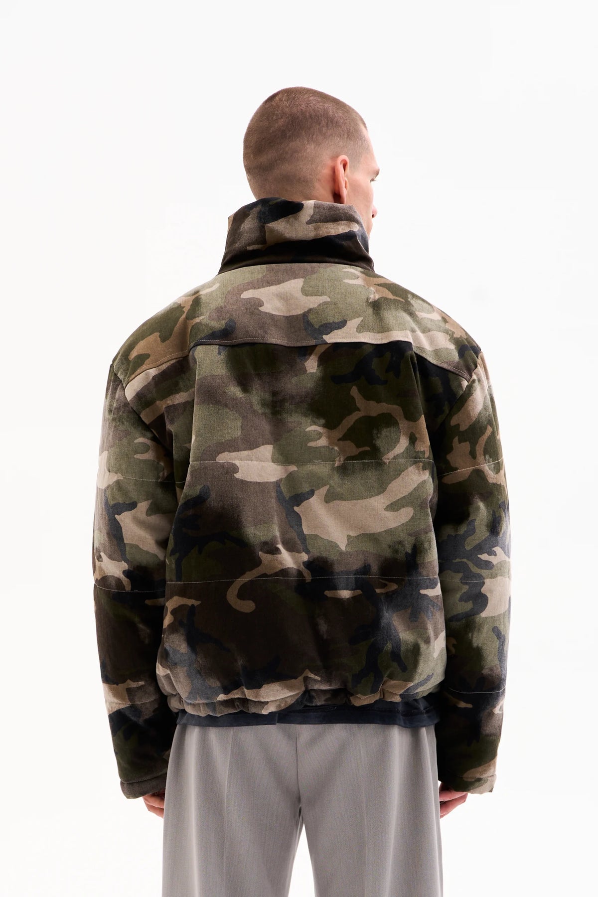 WASHED CAMO PUFFER image 2