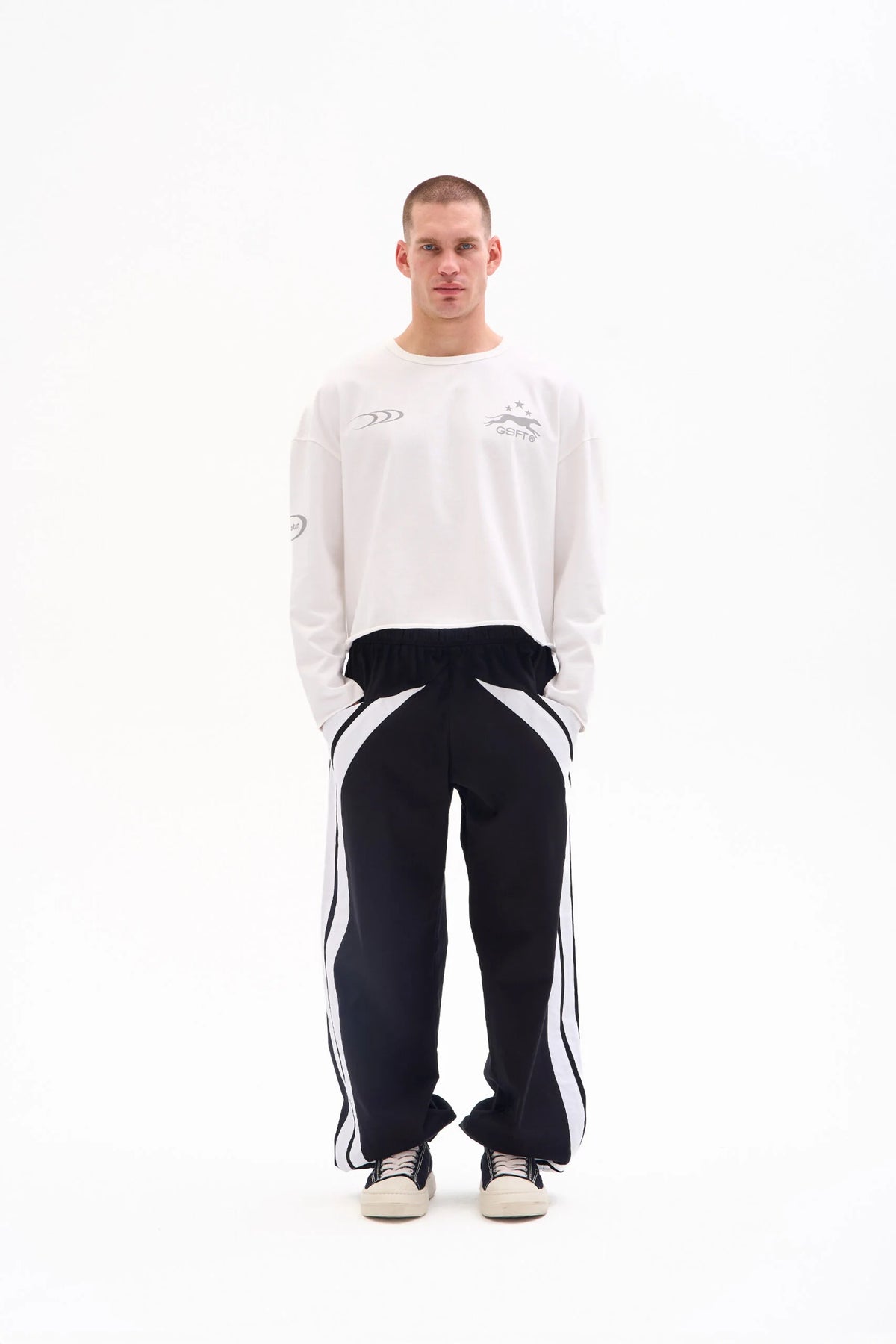 ATHLETIC CLUB TRACK PANTS - BLACK image 1