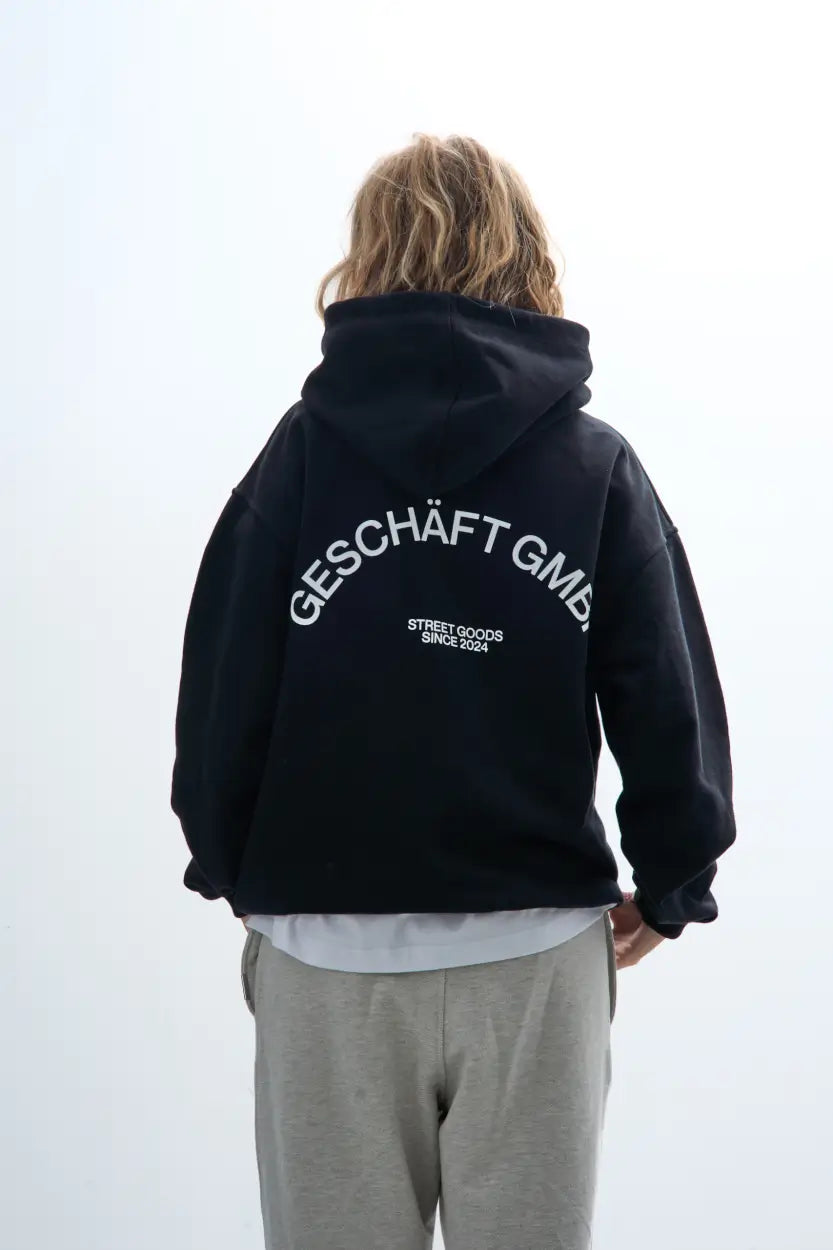 Team Hoodie – Black 470g/m2 image 5