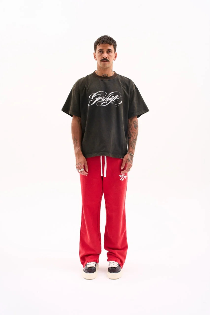 ANGEL SWEATPANTS 470G / WASHED RED image 5