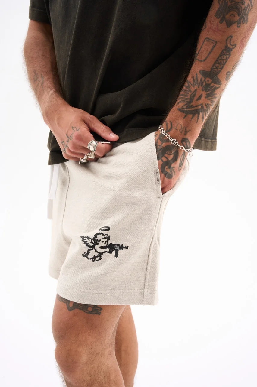 ANGEL DIAGONAL SHORTS 380G / ASH GREY image 2