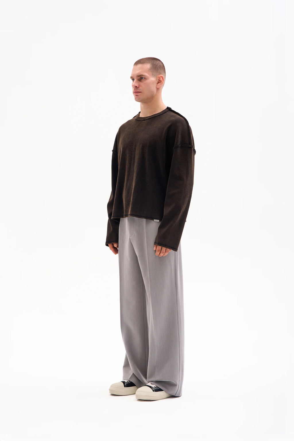REVERSIBLE RIB KNIT 450g - FADED BROWN image 2
