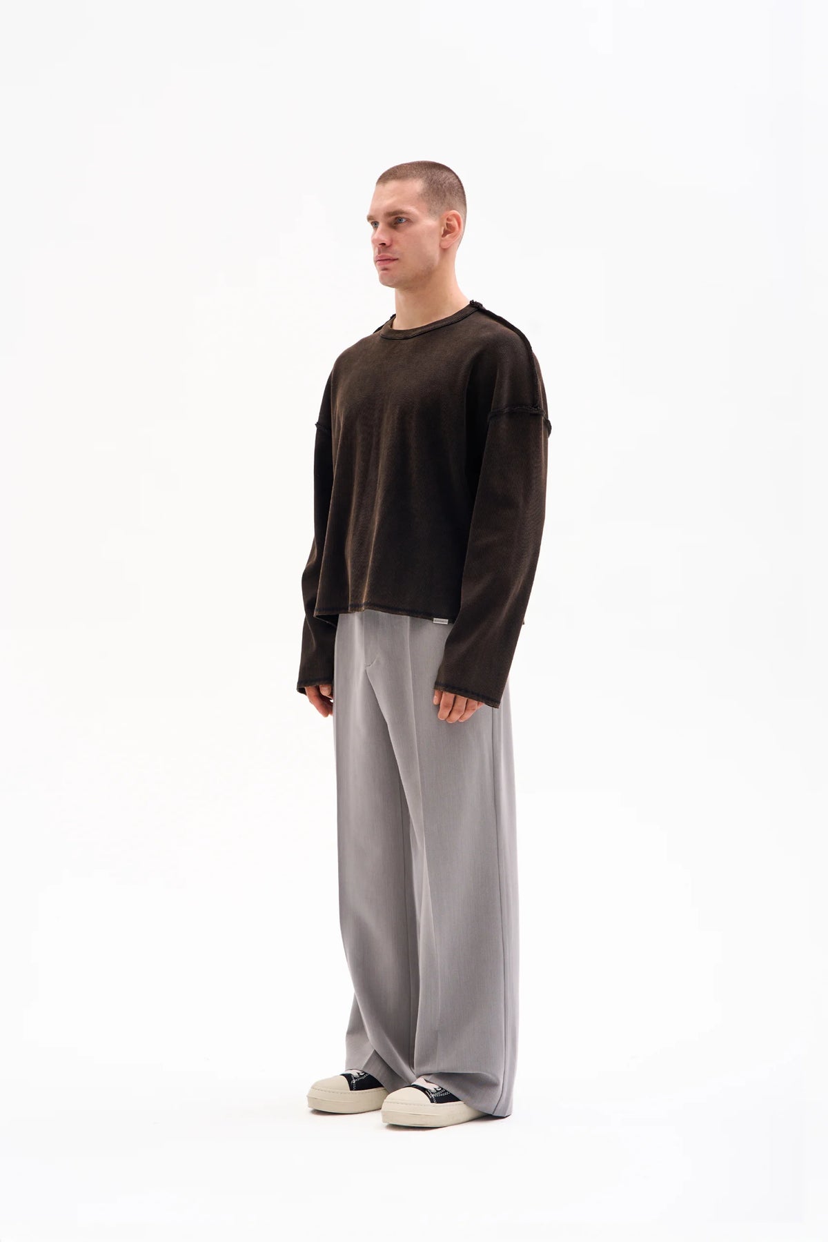 REVERSIBLE RIB KNIT 450g - FADED BROWN image 2