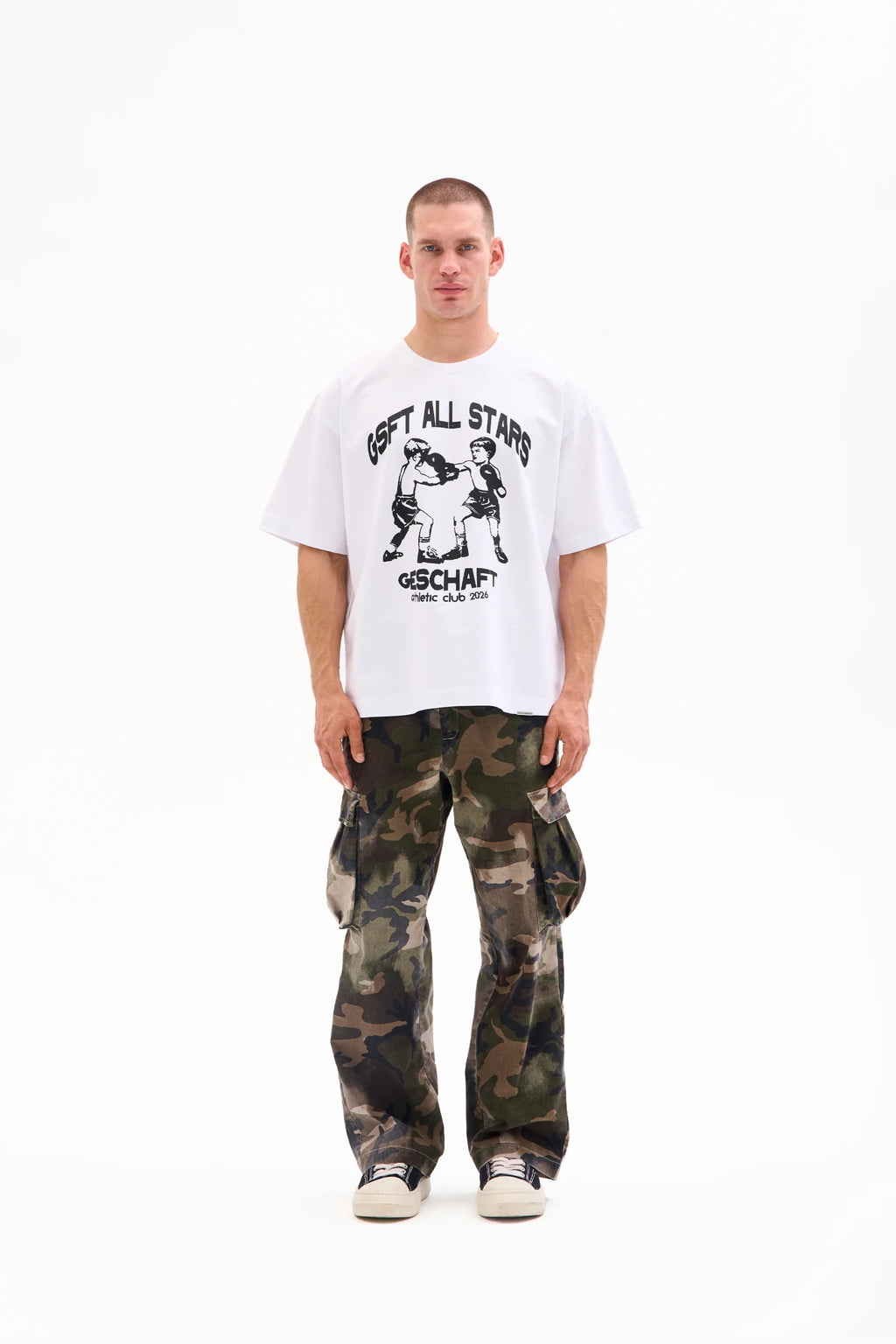 ATHLETIC CLUB TEE 300g - ALL STARS BOXING · WHITE image 2