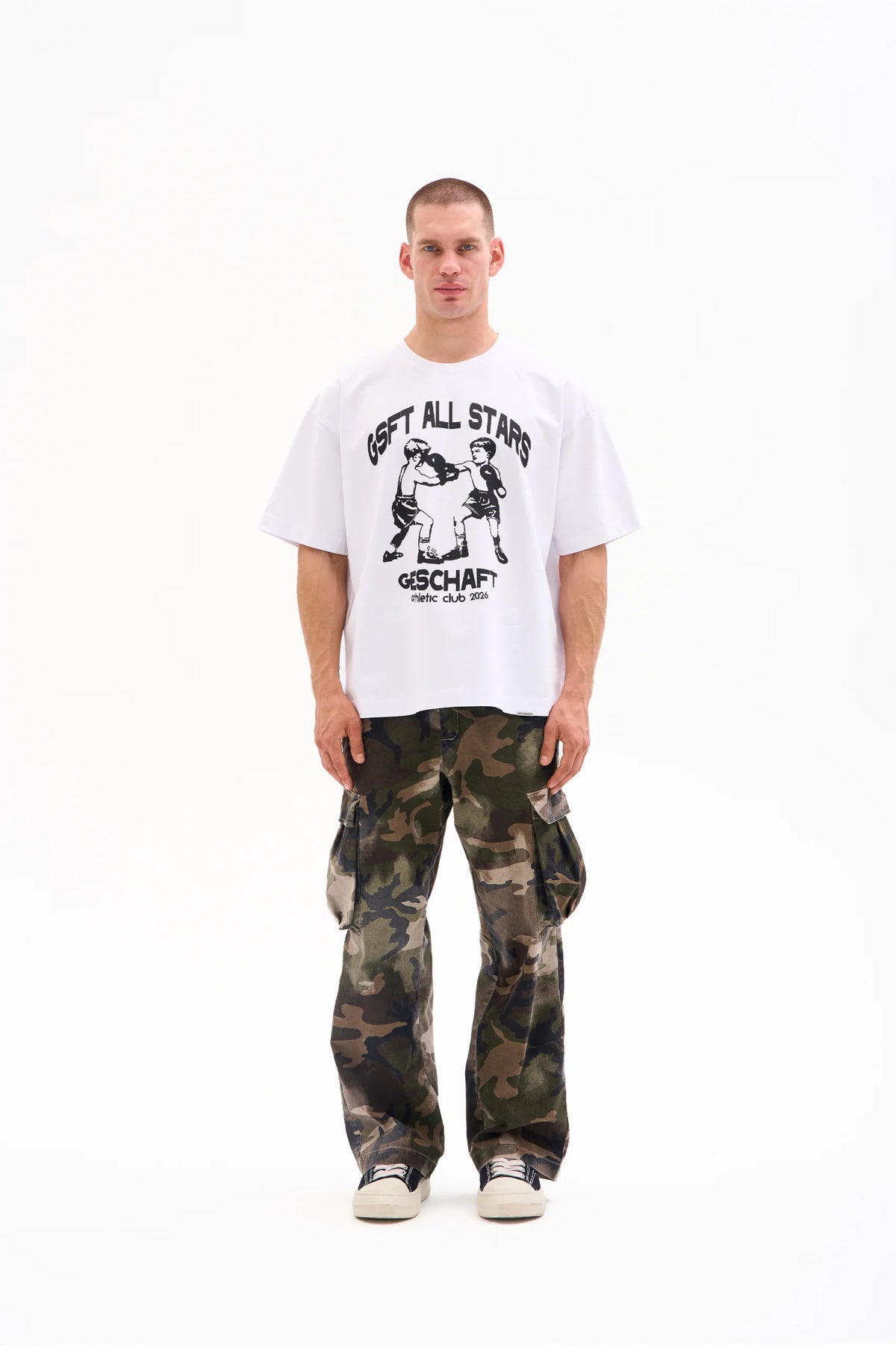 ATHLETIC CLUB TEE 300g - ALL STARS BOXING · WHITE image 2