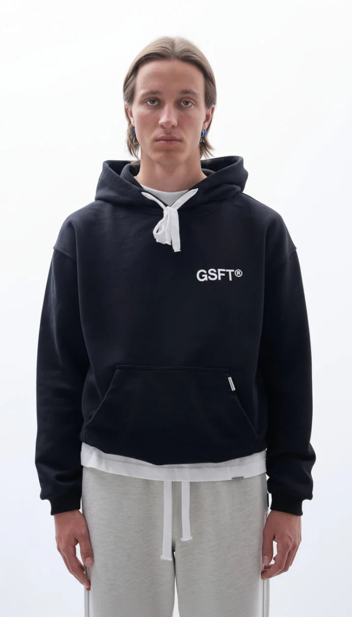 Team Hoodie – Black 470g/m2 image 1
