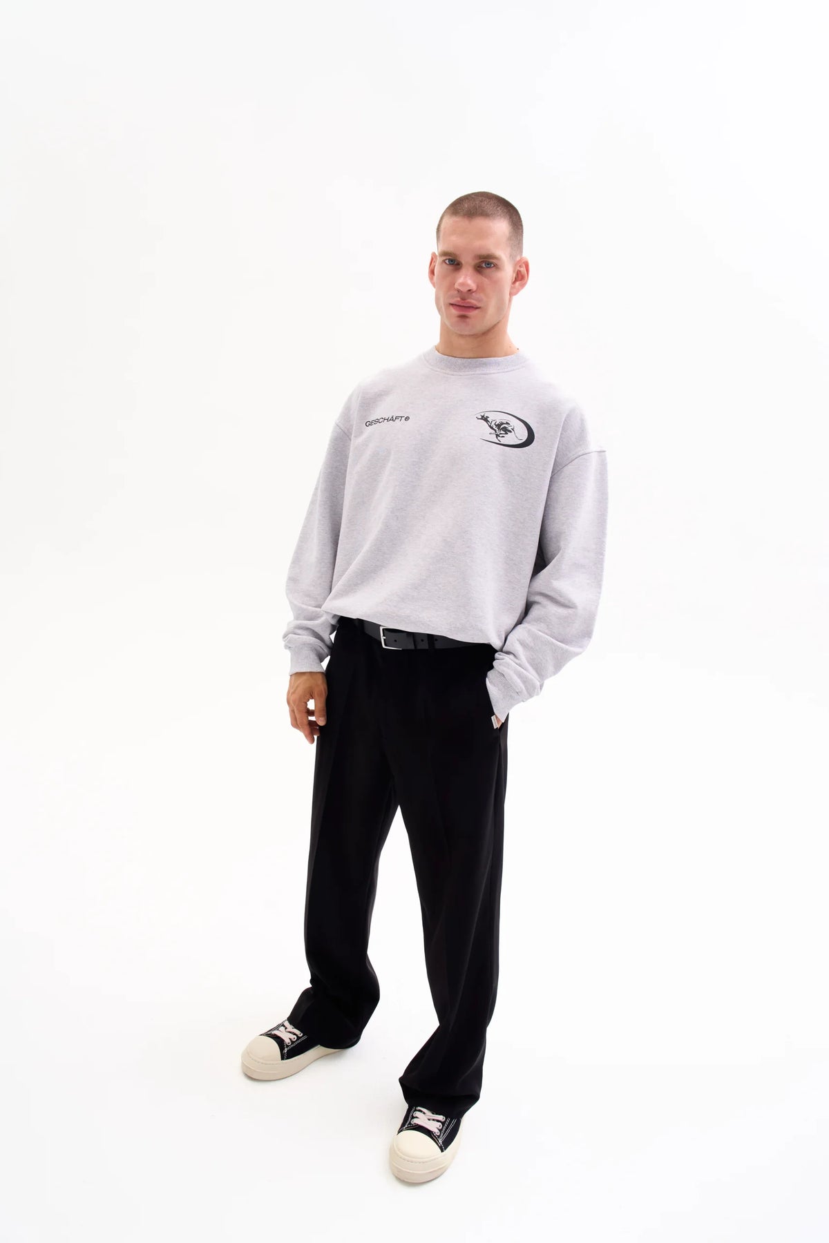 ATHLETIC CLUB CREWNECK 470g - HEATHER GREY image 6