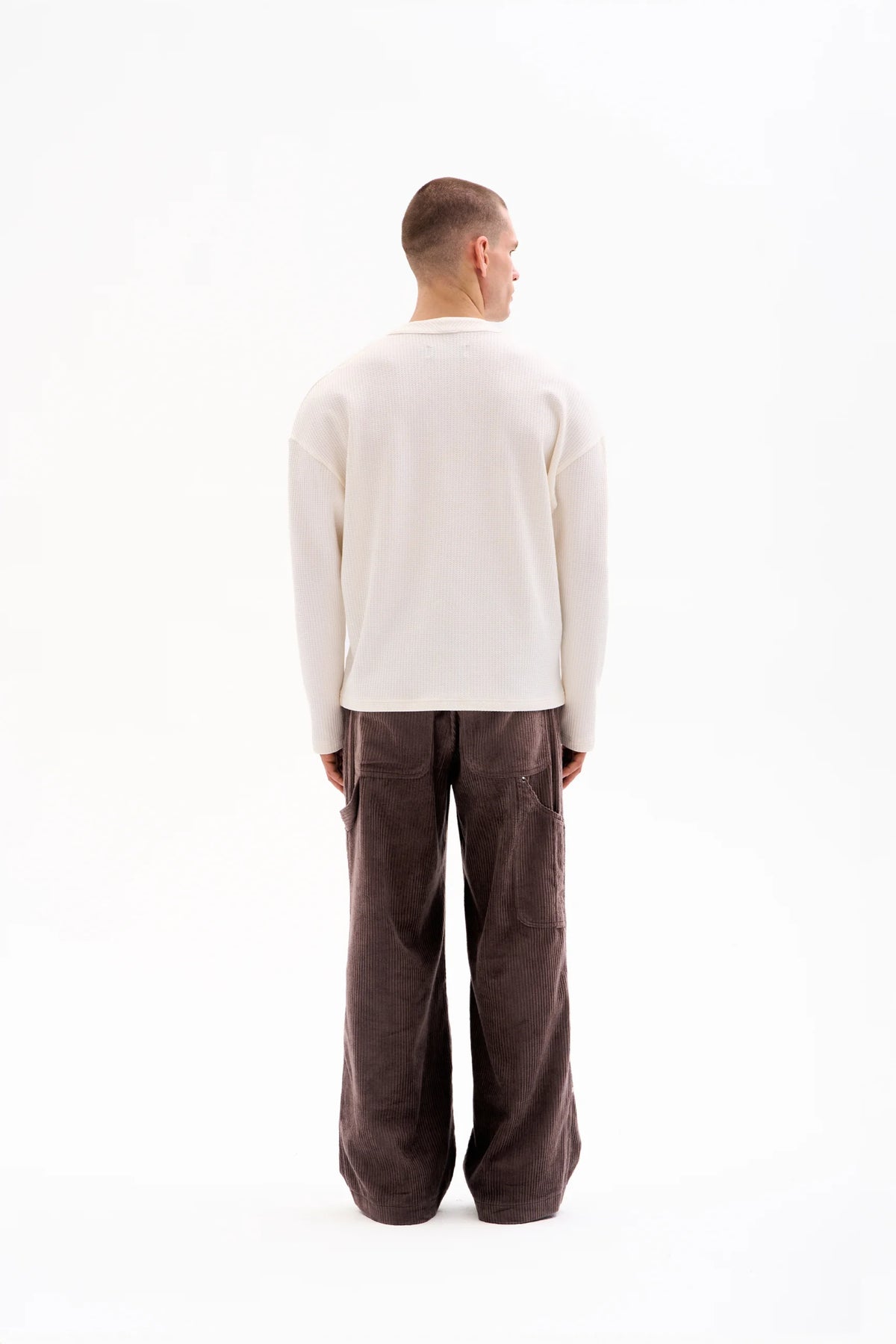CORD PANTS - PANELLED image 4