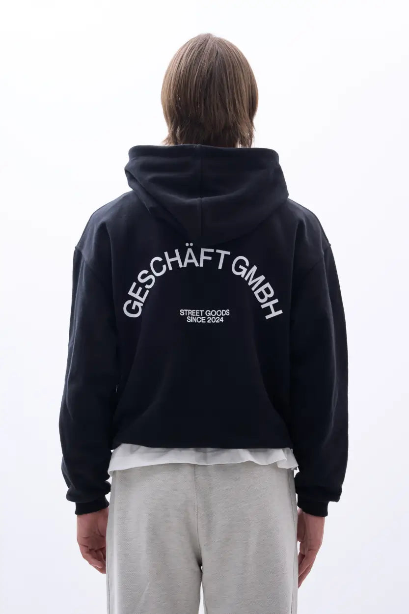 Team Hoodie – Black 470g/m2 image 3