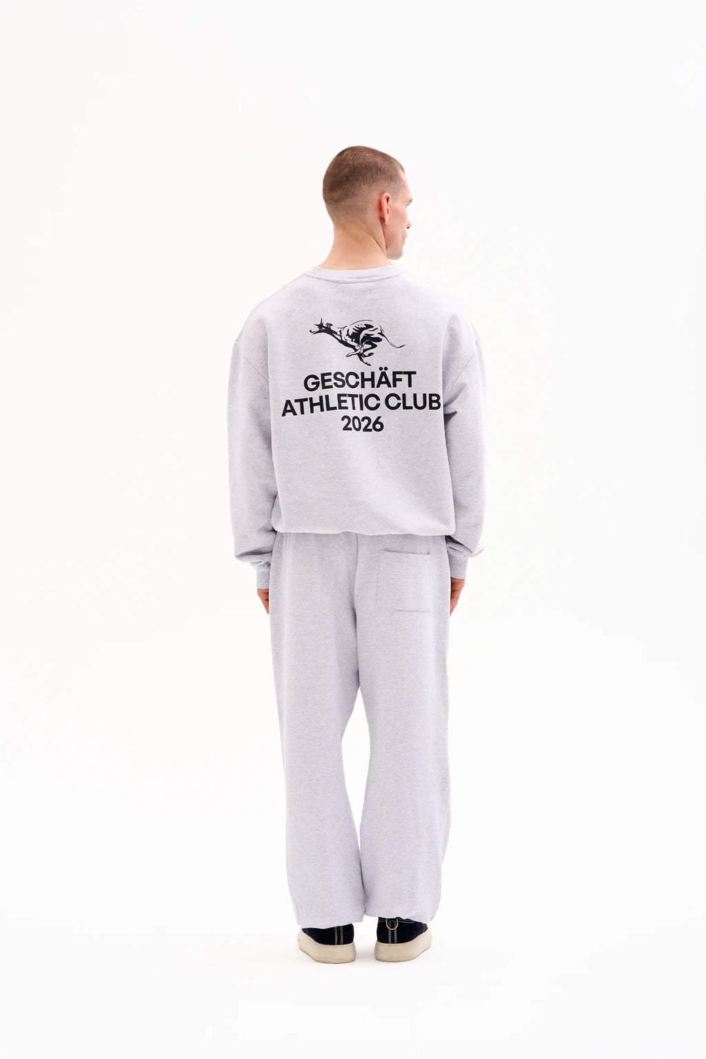 ATHLETIC CLUB SWEATPANTS 470g - HEATHER GREY image 4