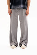 PRESSED TROUSERS - WIDE · LIGHT GREY image 0