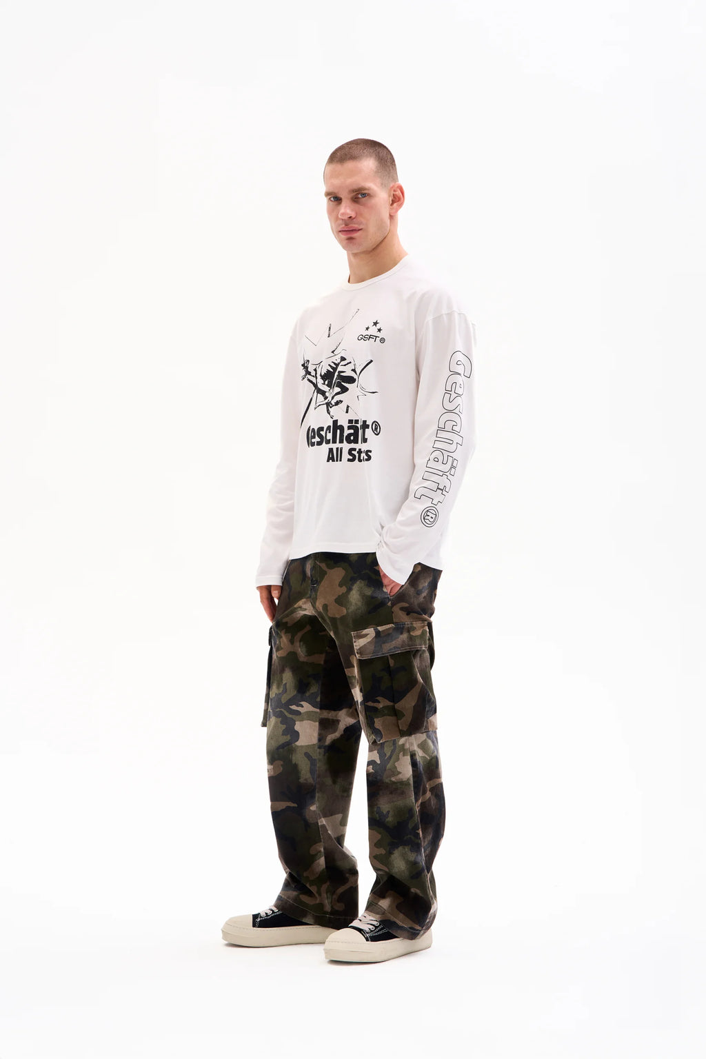 CARGO PANTS - WASHED CAMO image 2