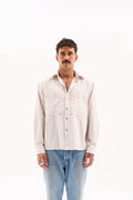 WORKWEAR OVERSHIRT / CREAM CHECK image 0