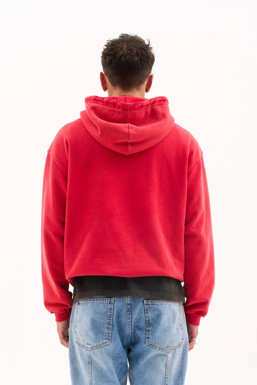 ANGEL HOODIE 470G / WASHED RED image 4