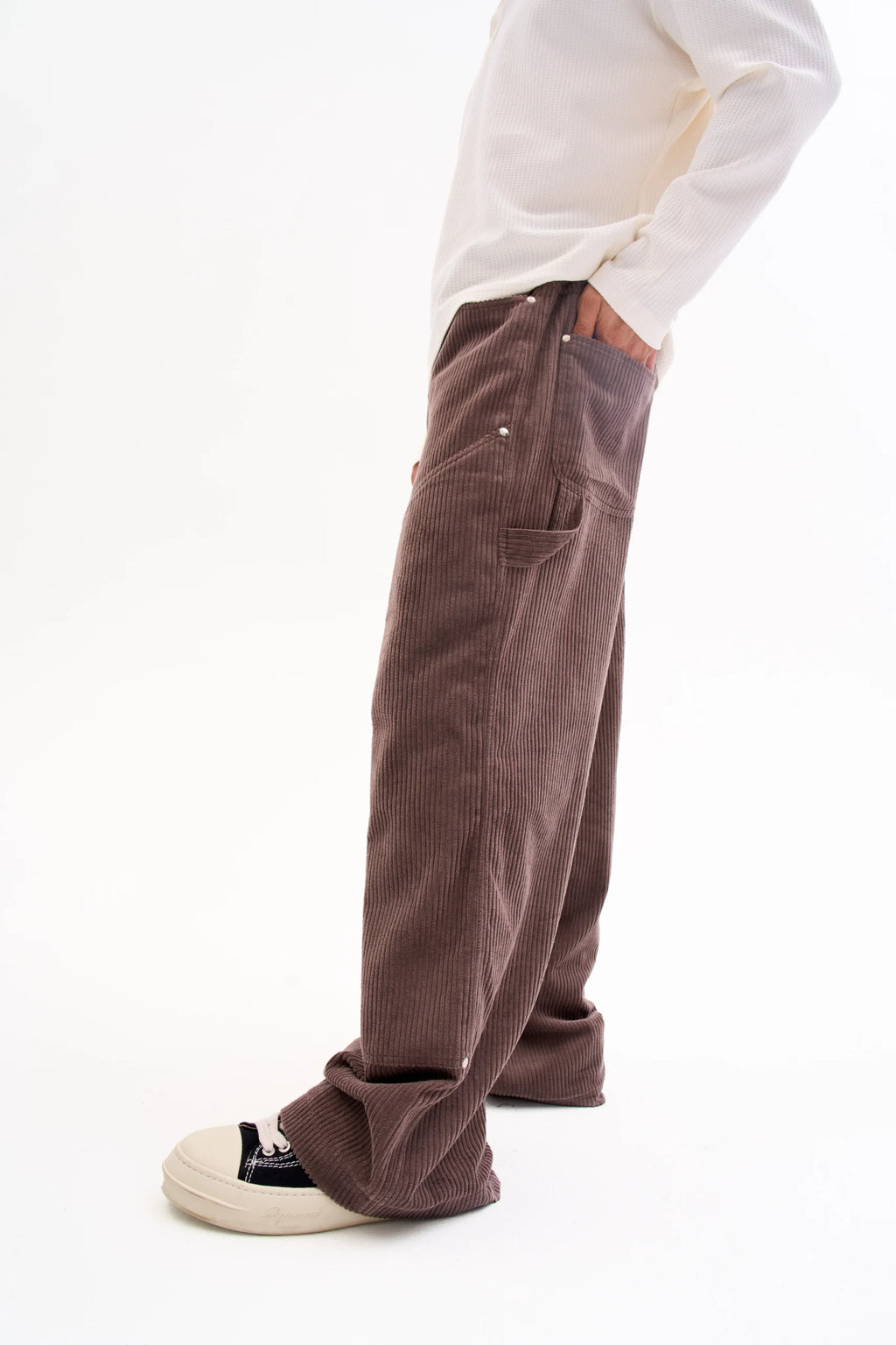 CORD PANTS - PANELLED image 6