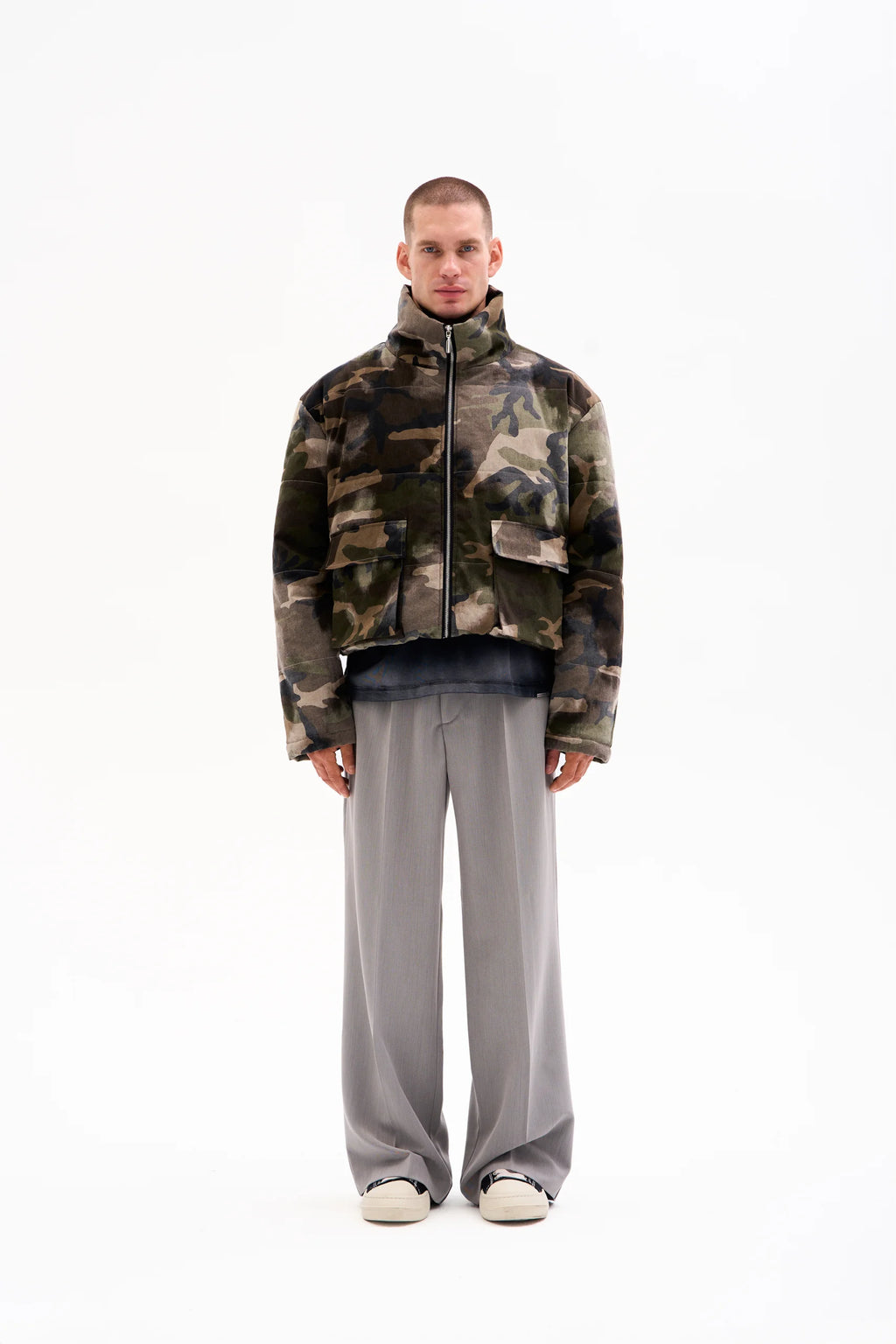 WASHED CAMO PUFFER image 4