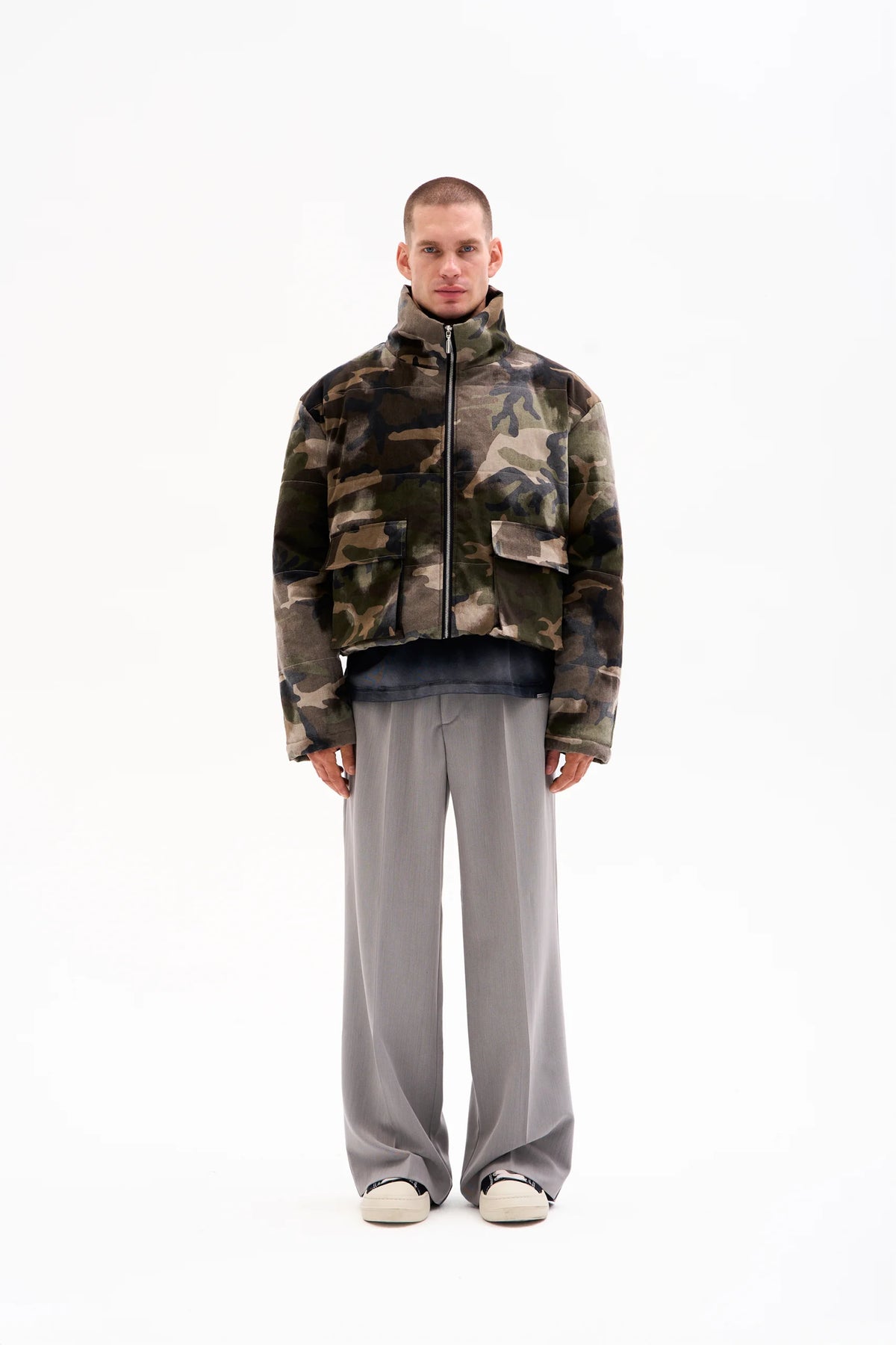 WASHED CAMO PUFFER image 4