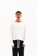 RAW EDGE KNIT / ECRU image 0