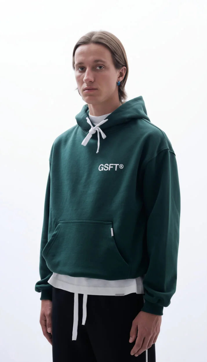Team Hoodie Verde – 470g/m2 image 2