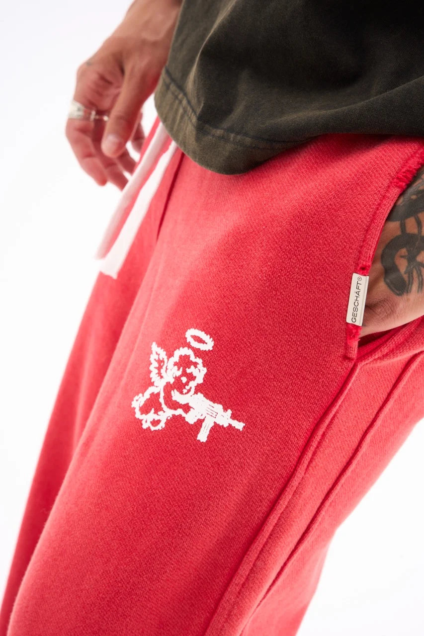 ANGEL SWEATPANTS 470G / WASHED RED image 2
