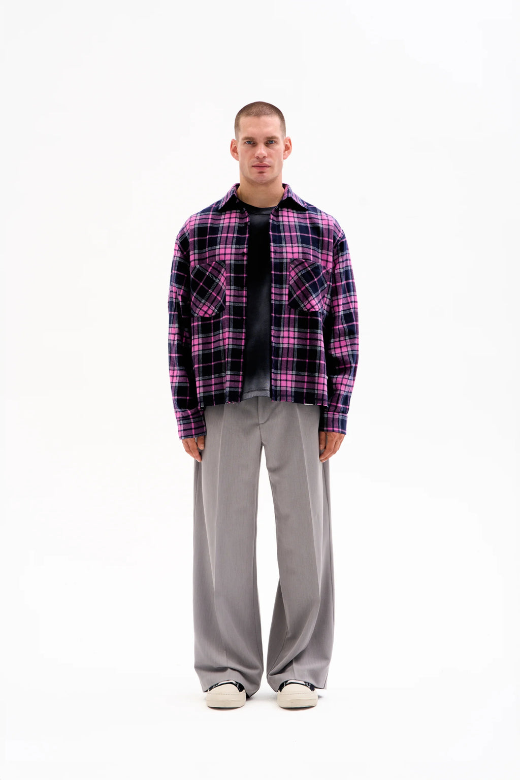 FLANNEL OVERSHIRT - PURPLE CHECK image 3
