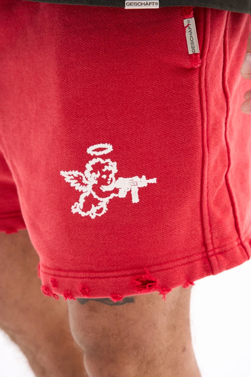 ANGEL SHORTS 470G / WASHED RED image 2
