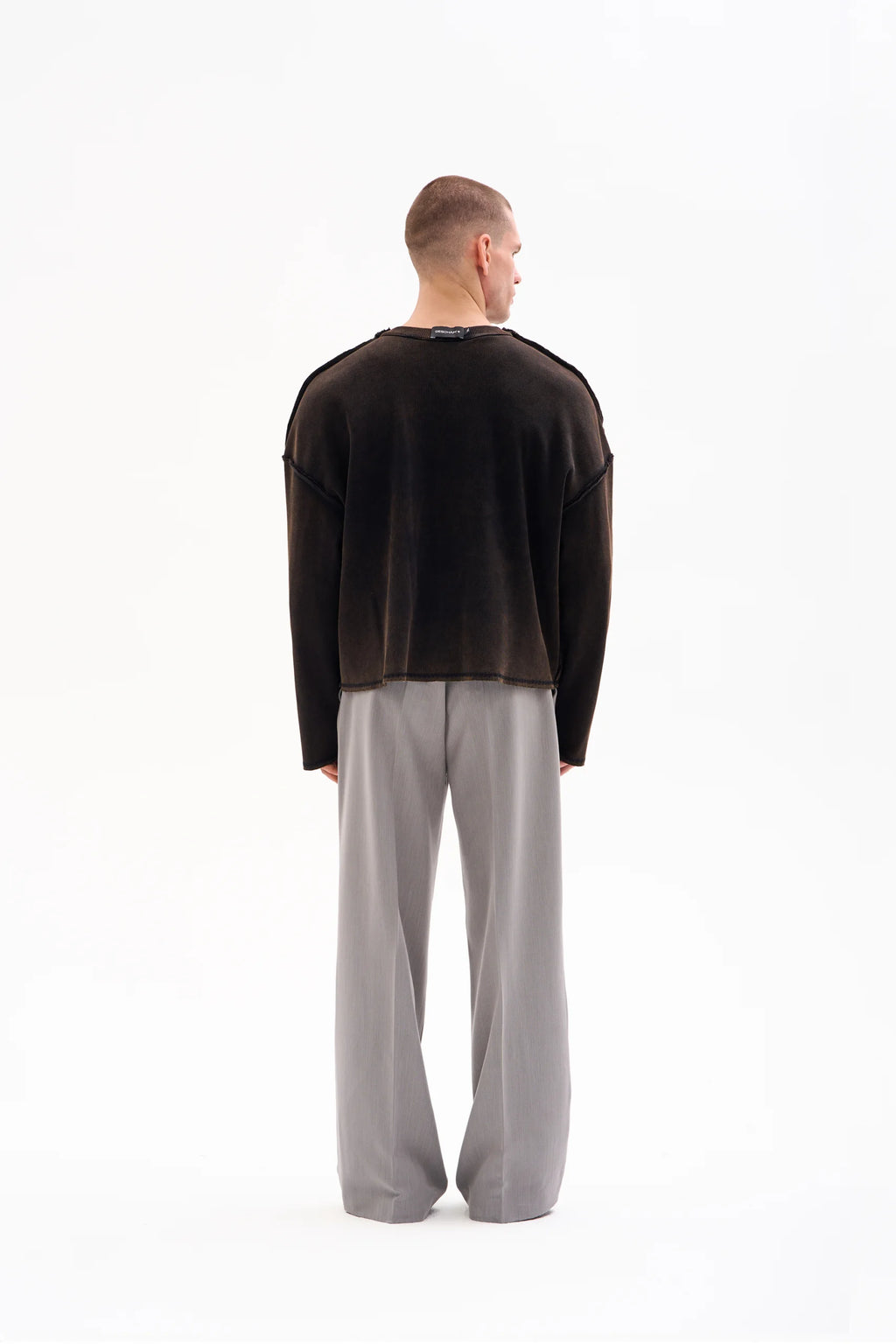 REVERSIBLE RIB KNIT 450g - FADED BROWN image 6