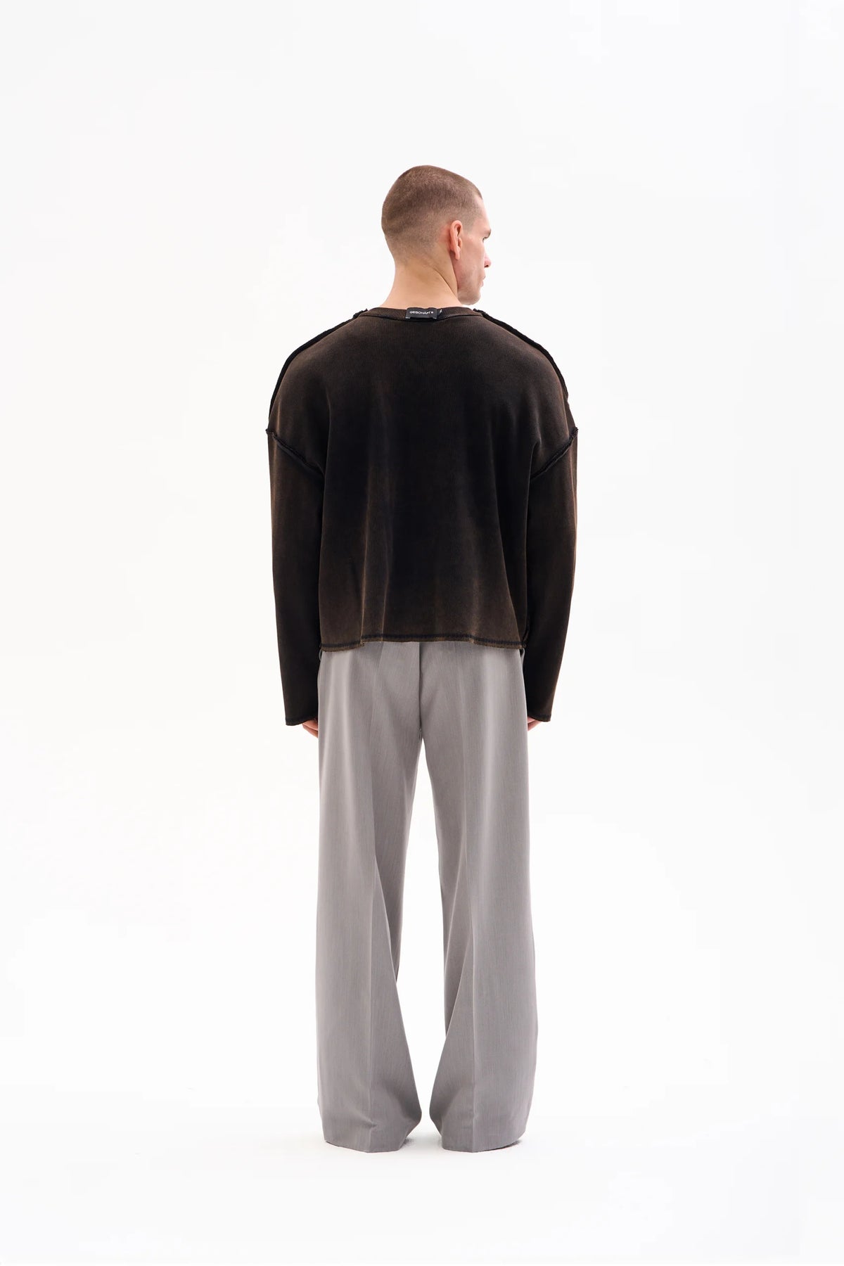 REVERSIBLE RIB KNIT 450g - FADED BROWN image 6