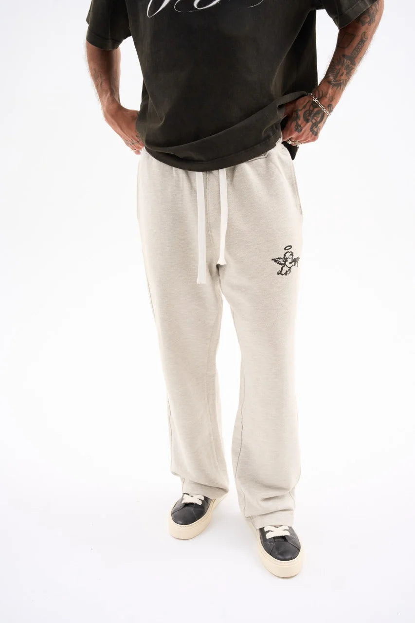 ANGEL DIAGONAL SWEATPANTS 380G / ASH GREY image 4