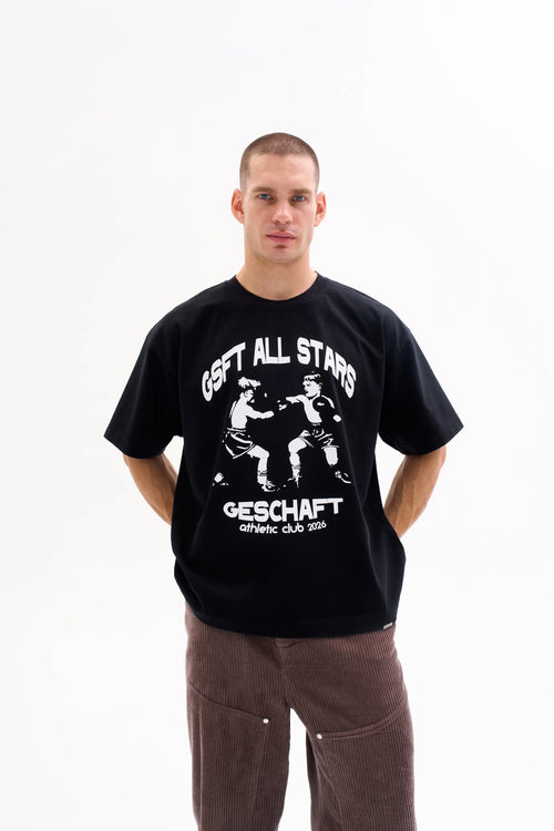 ALL STARS BOXING TEE 300g - WASHED BLACK image 1